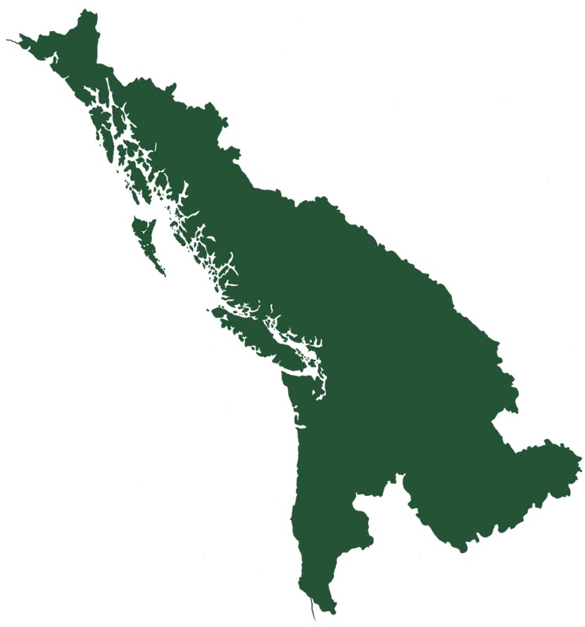 Cascadia region map
