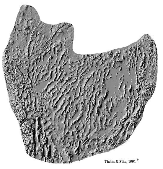 Great Basin hill shade map