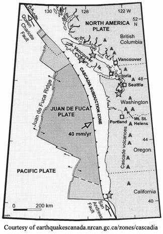 juan de fuca plate map